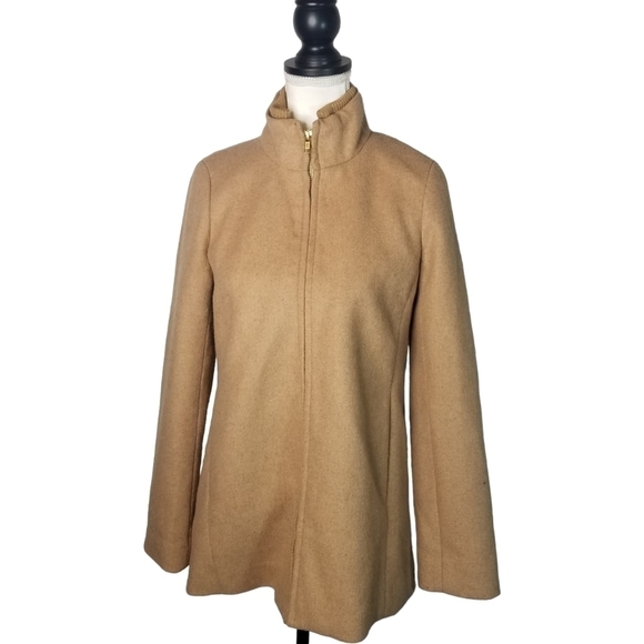 J Crew Village Coat in camel wool NWT - Picture 1 of 10